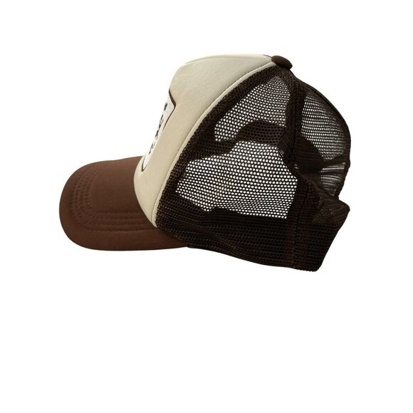 Howdy Darlin Brown & White Trucker Hat With Adjustable Snapback Mesh Back Unisex - Picture 2 of 4